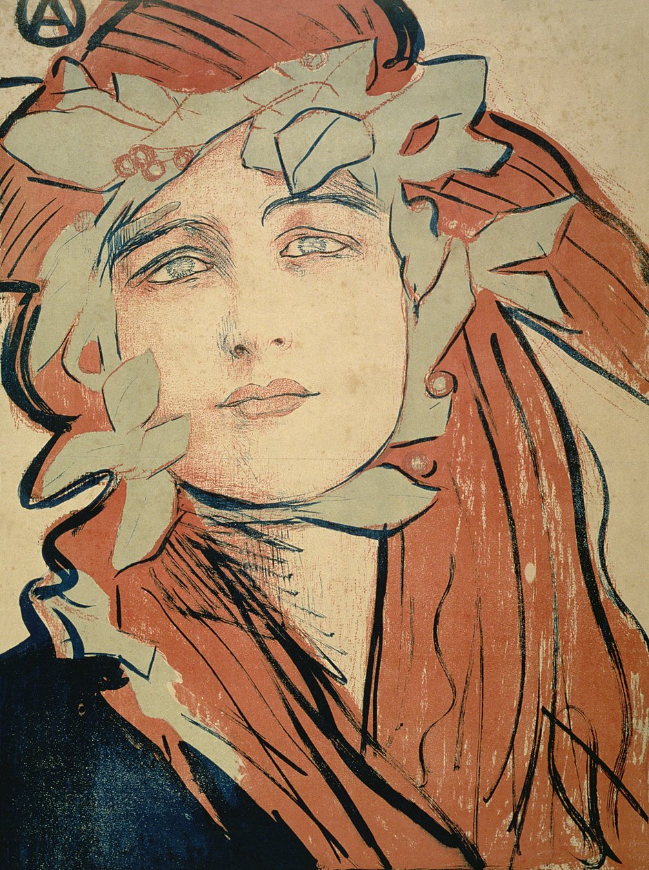 Affisch för polska konstnärliga föreningens utställning, 1898 av Teodor Axentowicz
