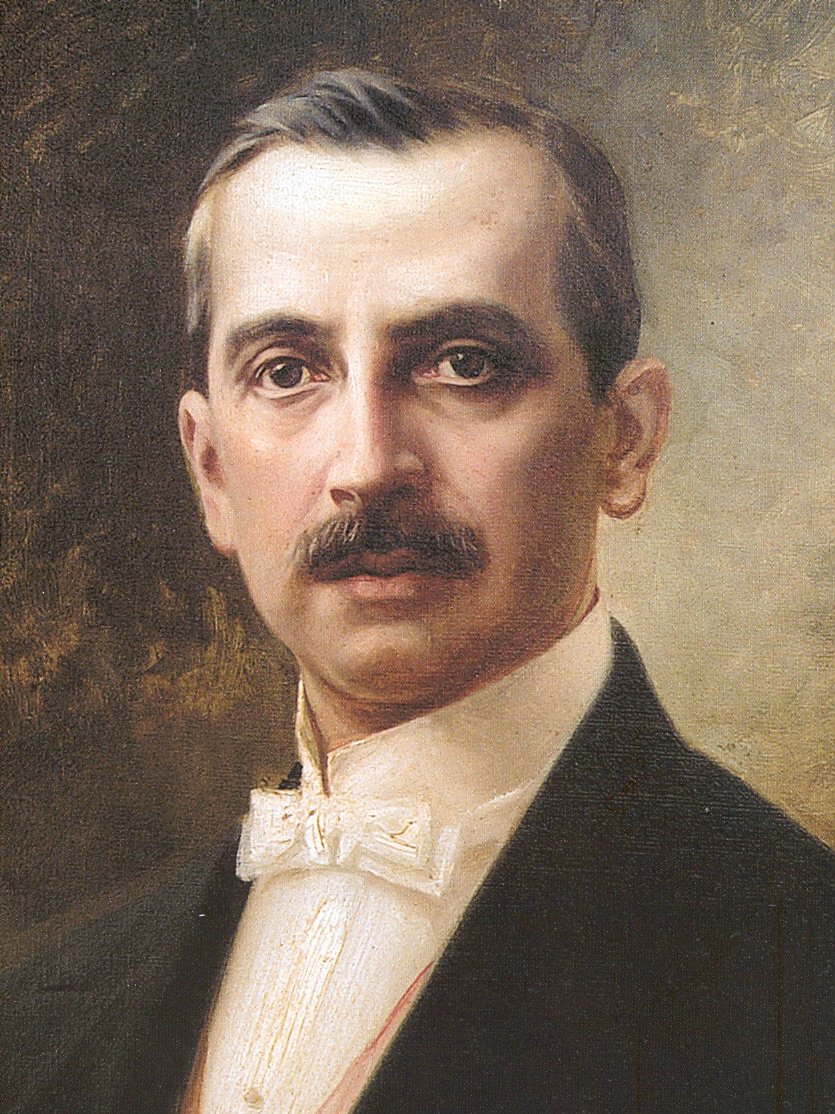  Retrato de Javier Prado y Ugarteche 1871-1921, politico y maestro peruanon av Teófilo Castillo