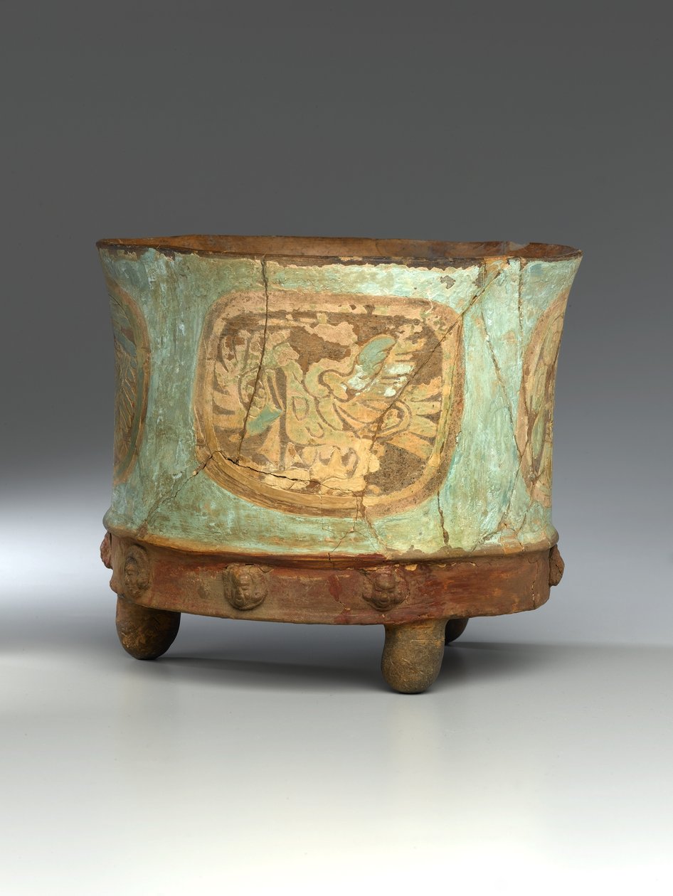 Tripod Jar, c.800 (lera) (se även 278901 & 278903-278904) av Teotihuacan