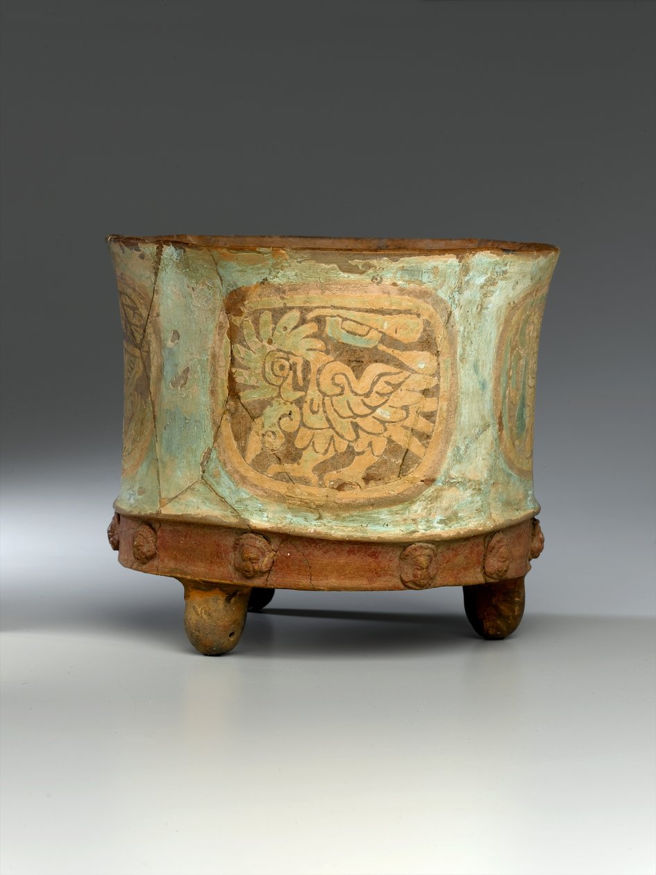 Tripod Jar, c.800 (lera) (se även 278901-278903) av Teotihuacan