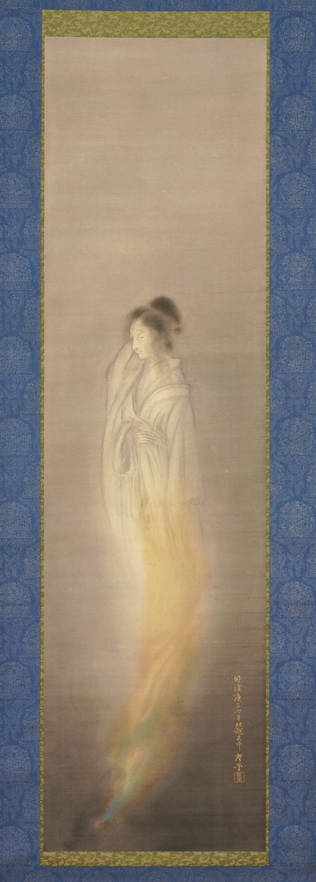 Spöke [höger av ett par], juli 1900 (tusch och ljus färg på siden) av Terasaki Kogyo