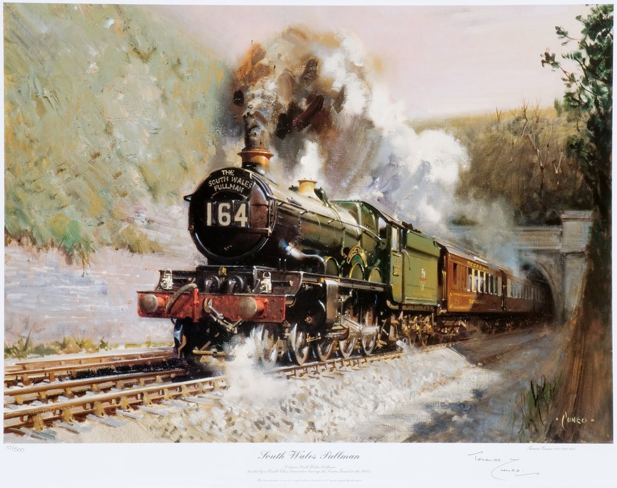 South Wales Pullman, ca 1971 (tryck) av Terence Cuneo