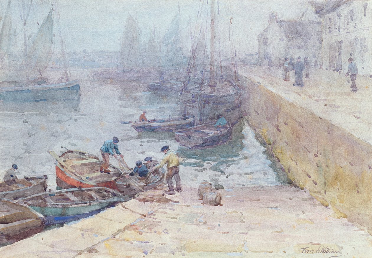 En grå morgon, Audierne, Bretagne av Terrick Williams