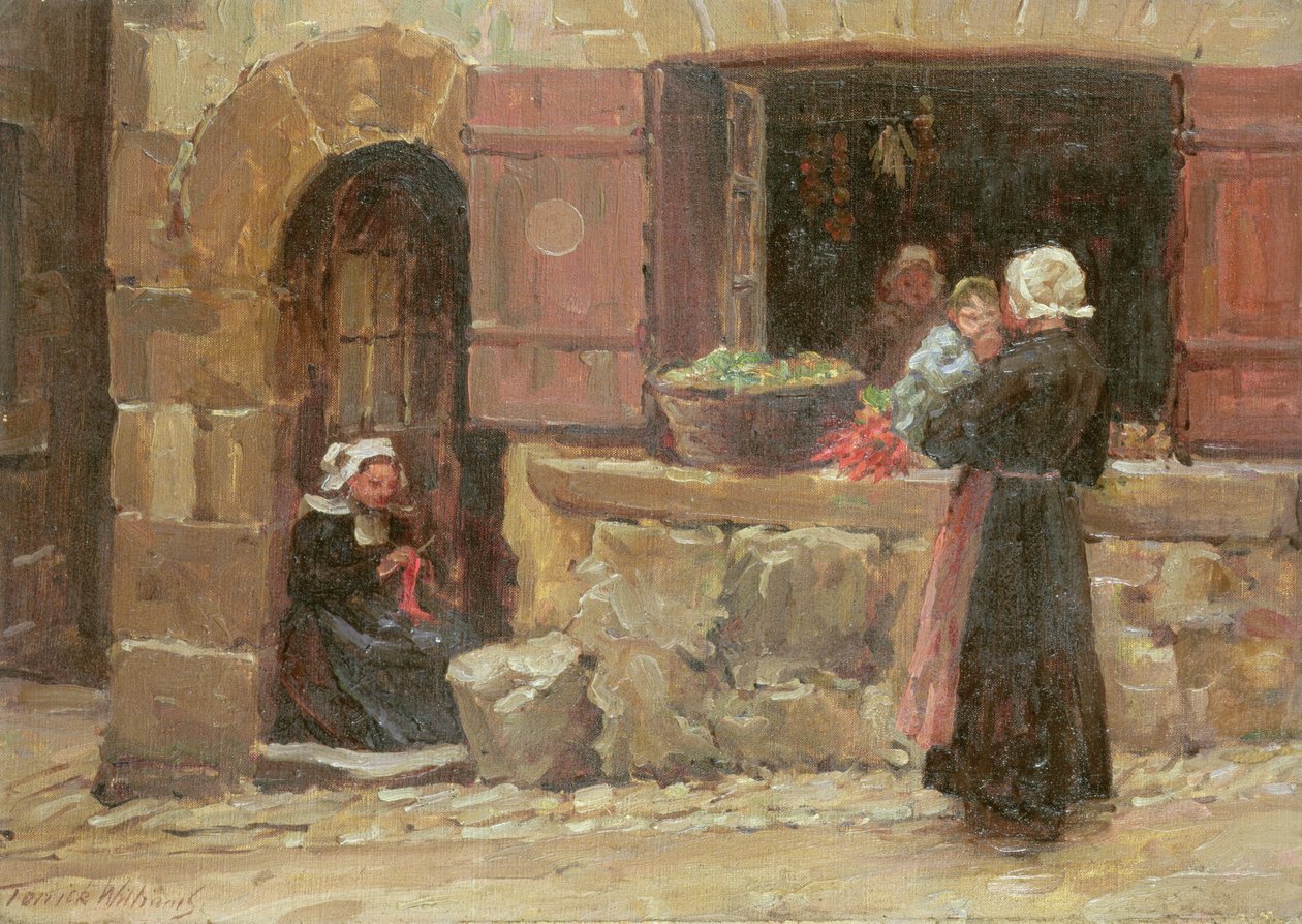 En liten butik, Quimperle, Bretagne av Terrick Williams