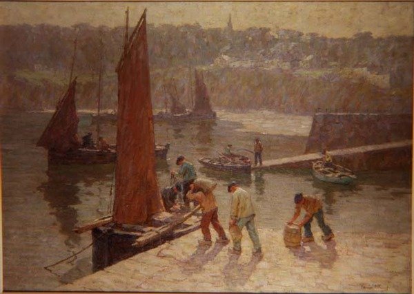 Dimmig morgonsol, Douarnenez av Terrick Williams