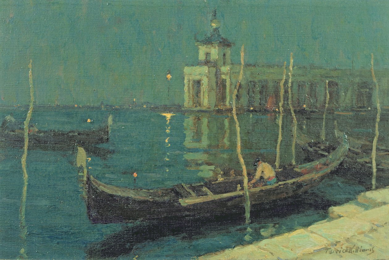 Dogana by Night, Venedig av Terrick Williams