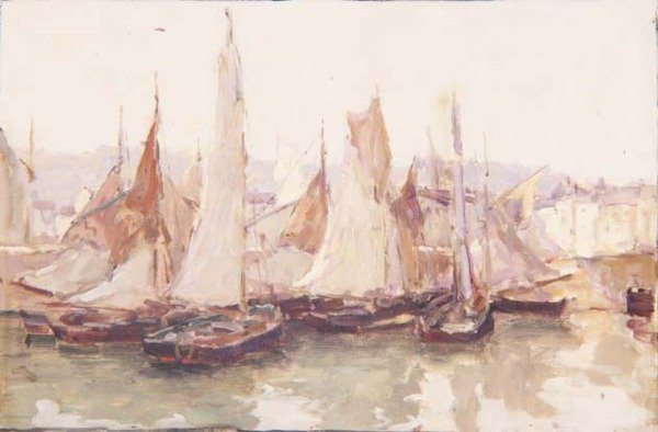 I hamnen, Honfleur av Terrick Williams