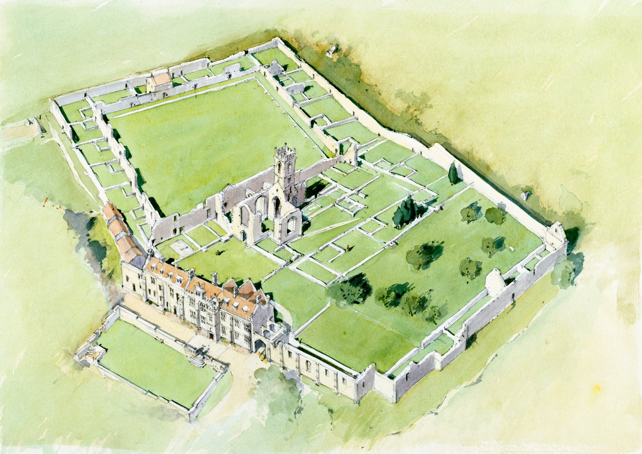 Mount Grace Priory, c1400-talet, c1990-2010 av Terry Ball