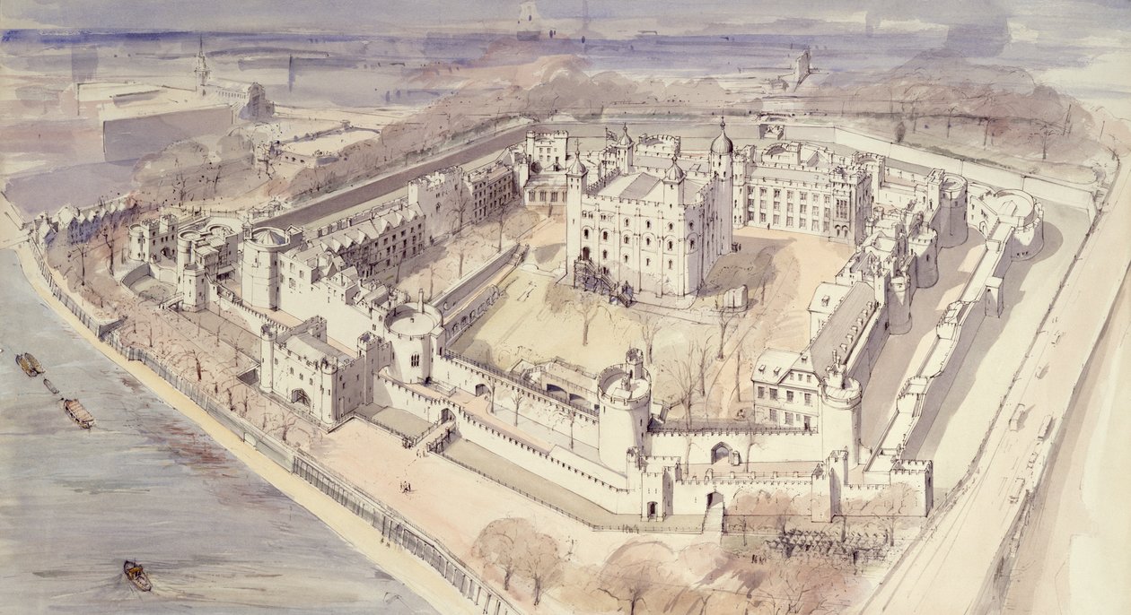 Tower of London, c1270, 1990-2010 av Terry Ball
