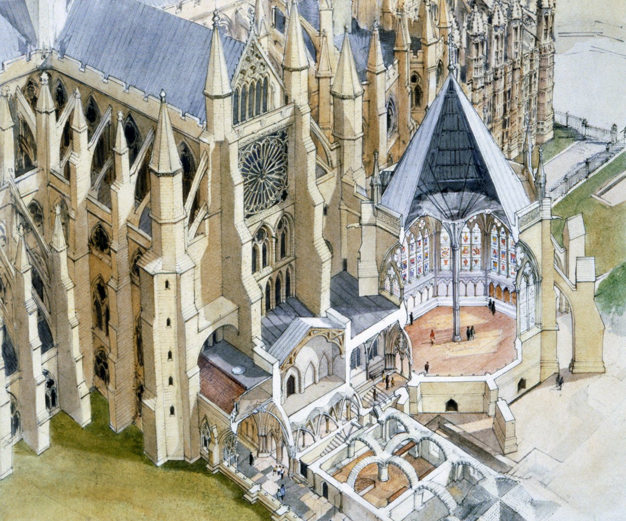 Westminster Abbey, Chapter House, c1500-talet, c1990-2010 av Terry Ball