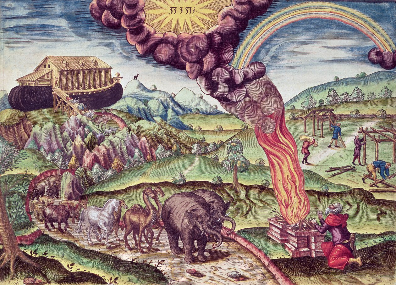 Noaks ark, illustration från 