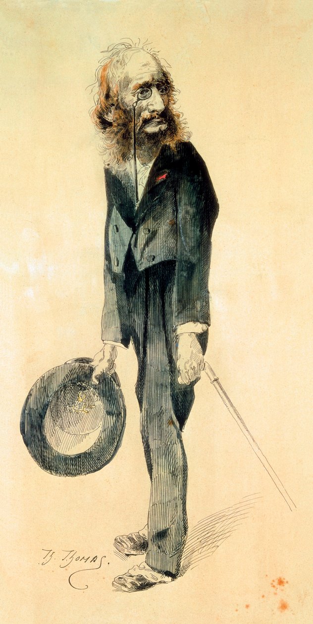 Porträtt av Jacques Offenbach av Th. Thomas