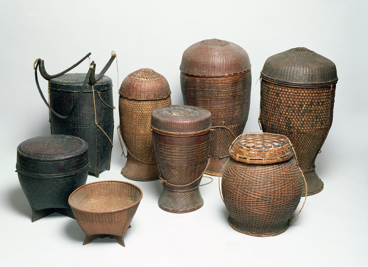 Karen Baskets, norra Thailand (flätade) av Thai