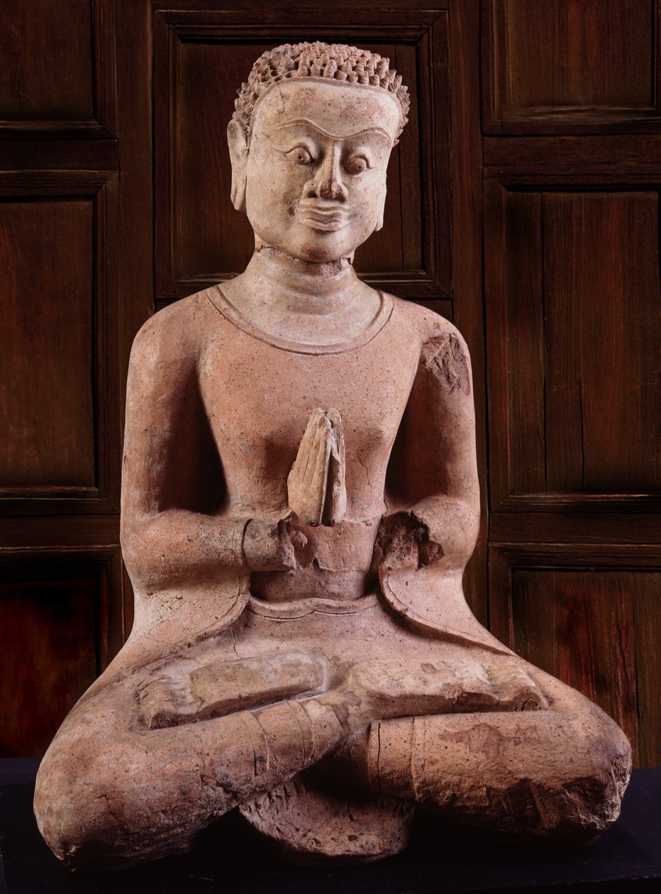 Lärjunge, Davaravati-perioden (terrakotta) av Thai School