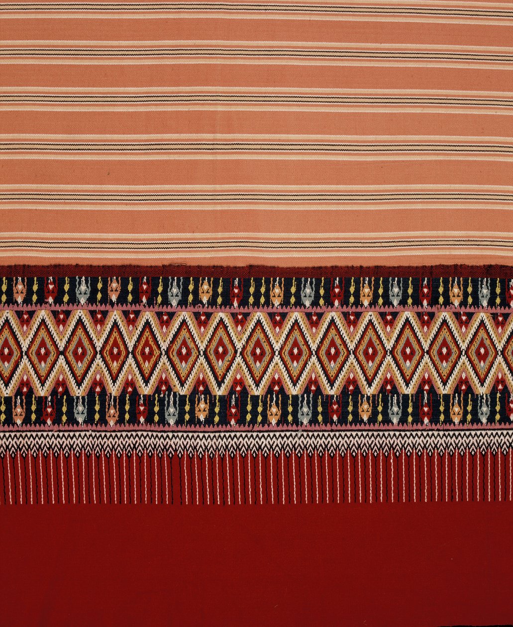 Lanna Tai Yuan-tyg med diamantformad Jok, Mae Chaem, norra Thailand (textil) av Thai School