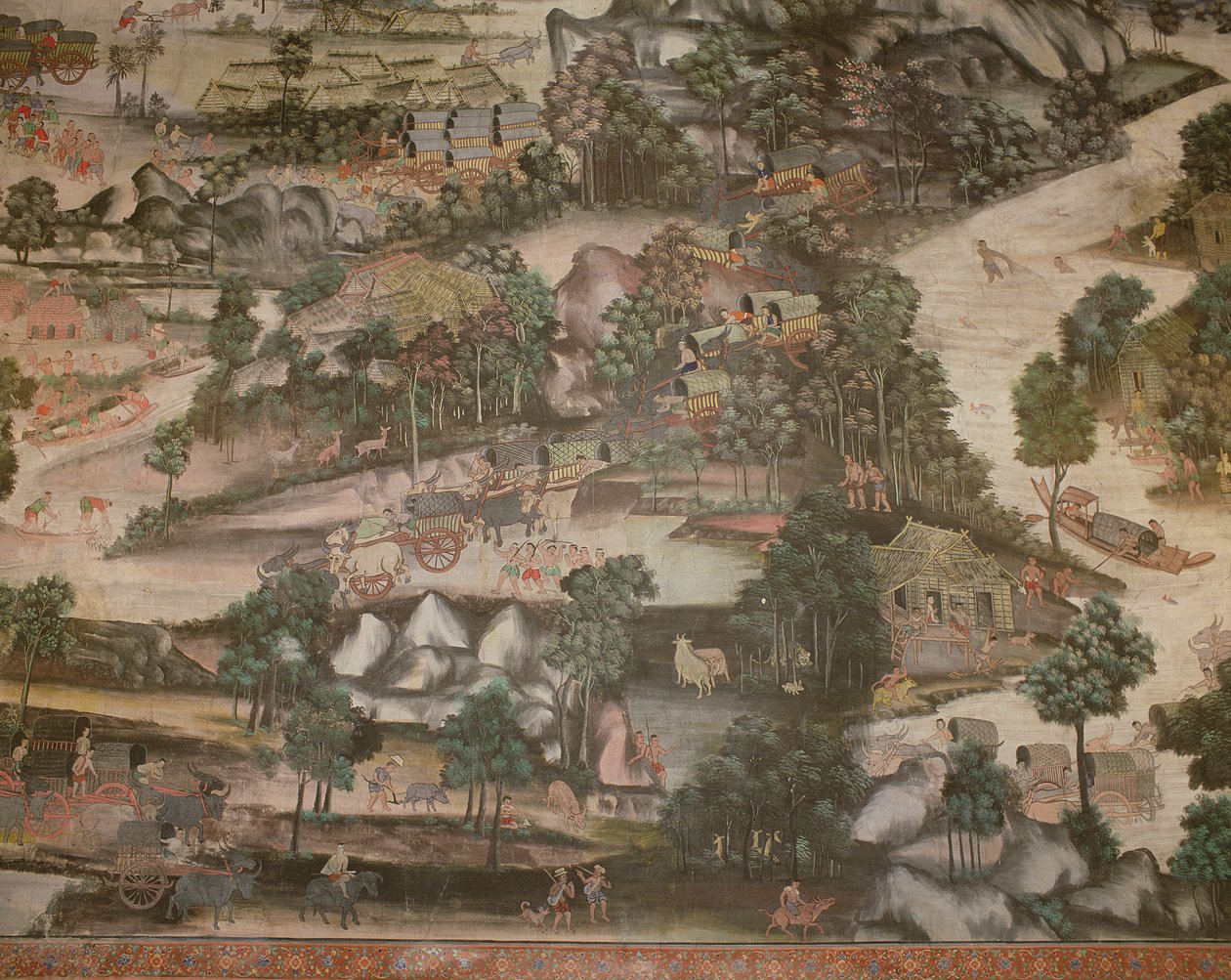 Wirharn Sasada, Livet på landsbygden, Wat Bowonniwet Vihara av Thai School