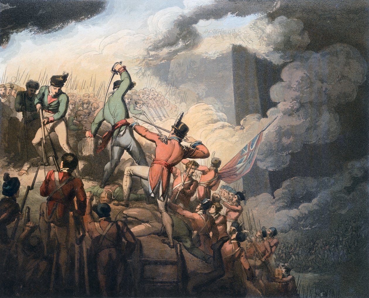 Slaget vid Badajoz, Spanien, 6 april 1812 1819 av Thales Fielding