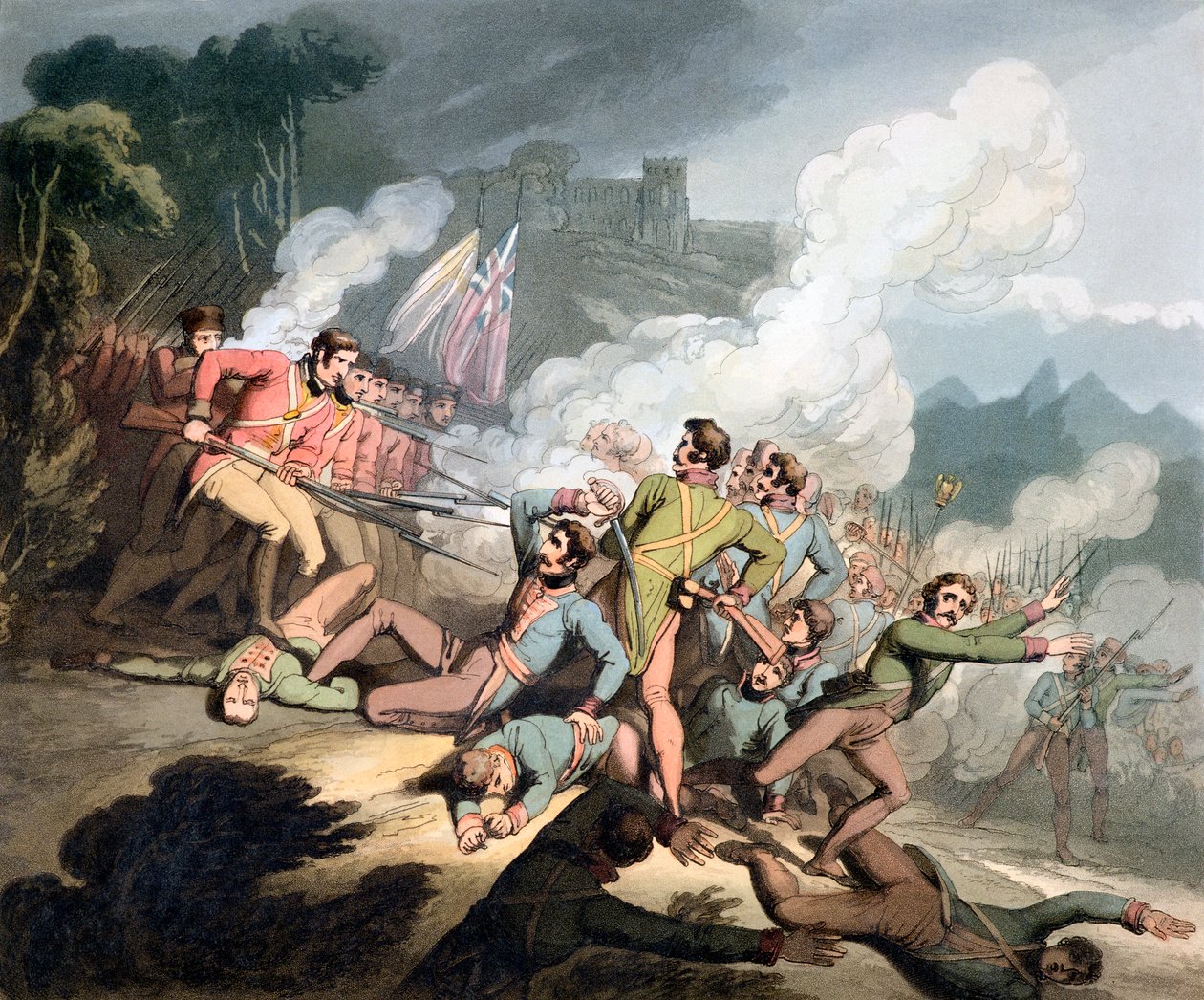 Slaget vid Busaco, Portugal, 27 september 1810 1819 av Thales Fielding