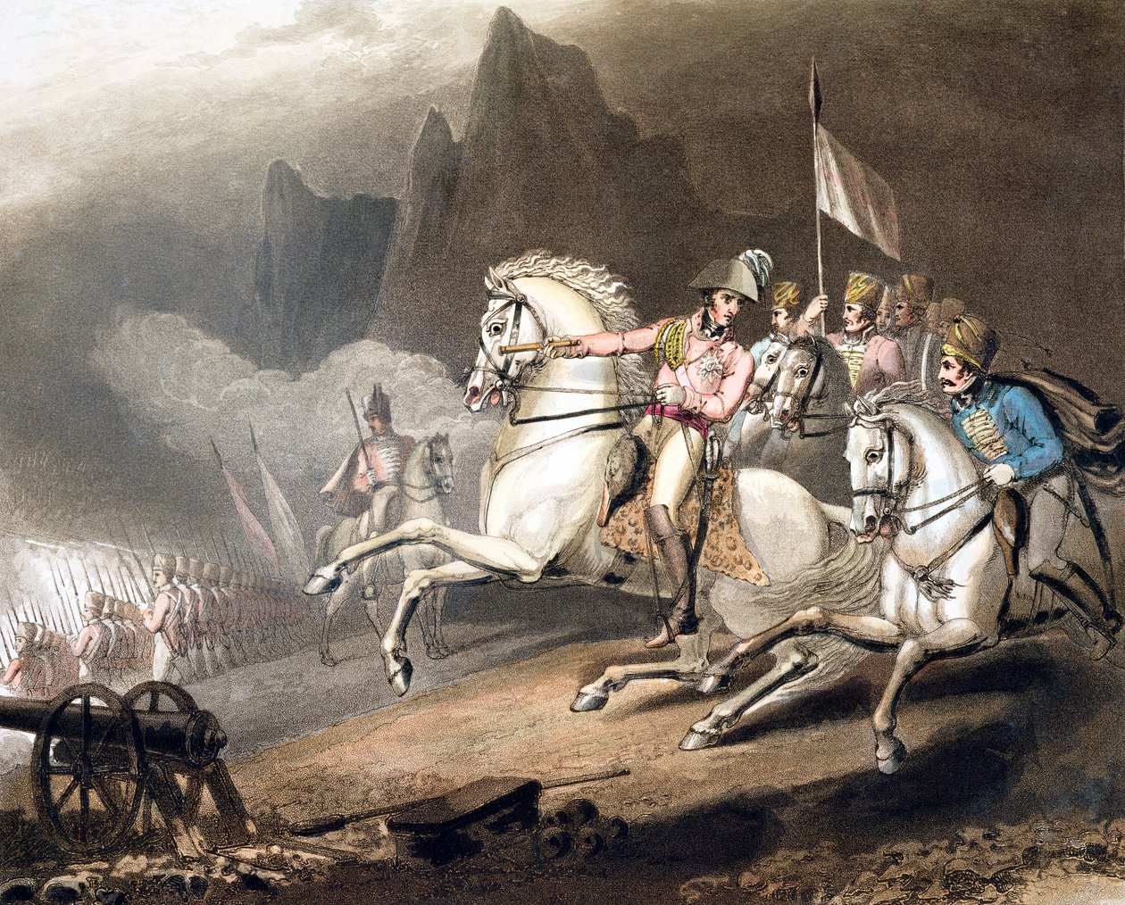 Slaget vid Pyrenéerna, Spanien, 28 juli 1813 1819 av Thales Fielding