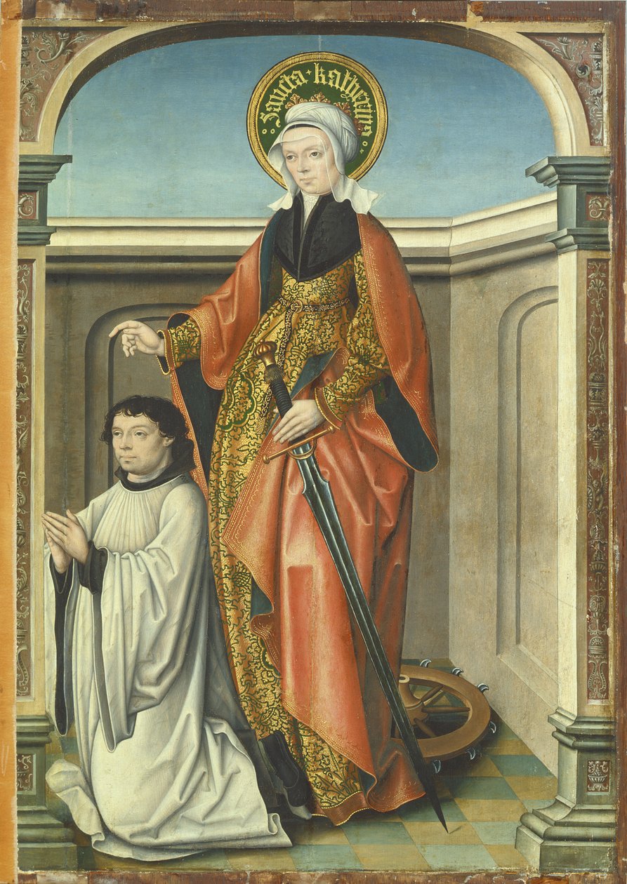 St. Katarina av Alexandria av The Master of Kappenberg The Master of Kappenberg