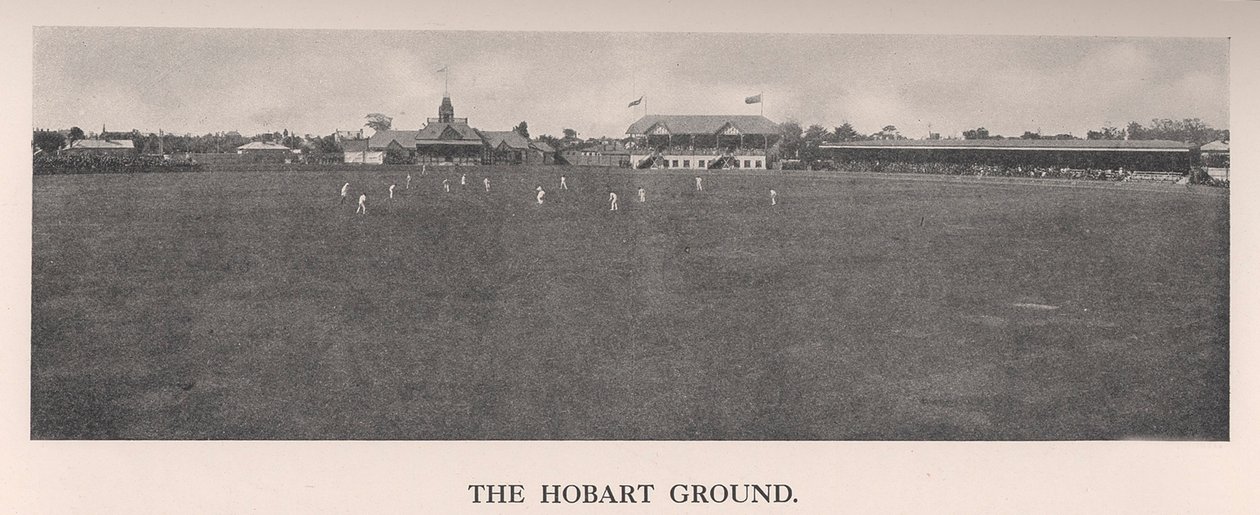 Hobart Cricket Ground, Tasmanien, Australien, 1912 av The Sydney Daily Telegraph