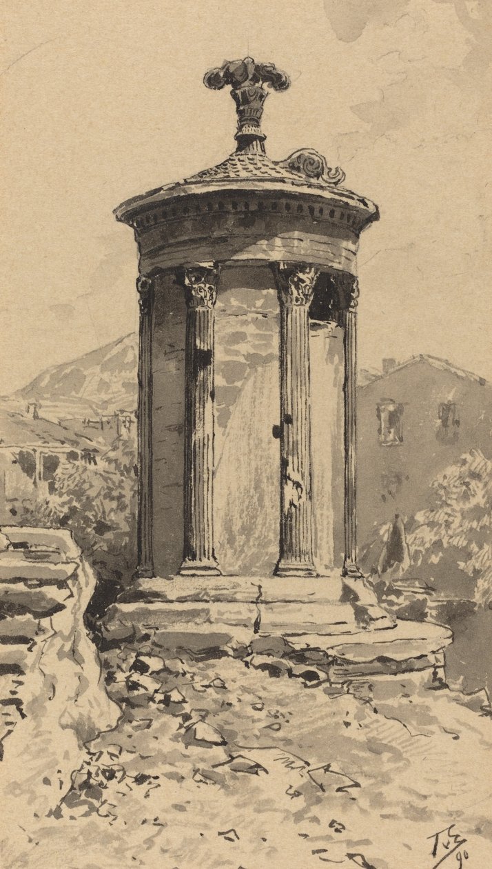 Monument av Lysicrates av Themistocles von Eckenbrecher