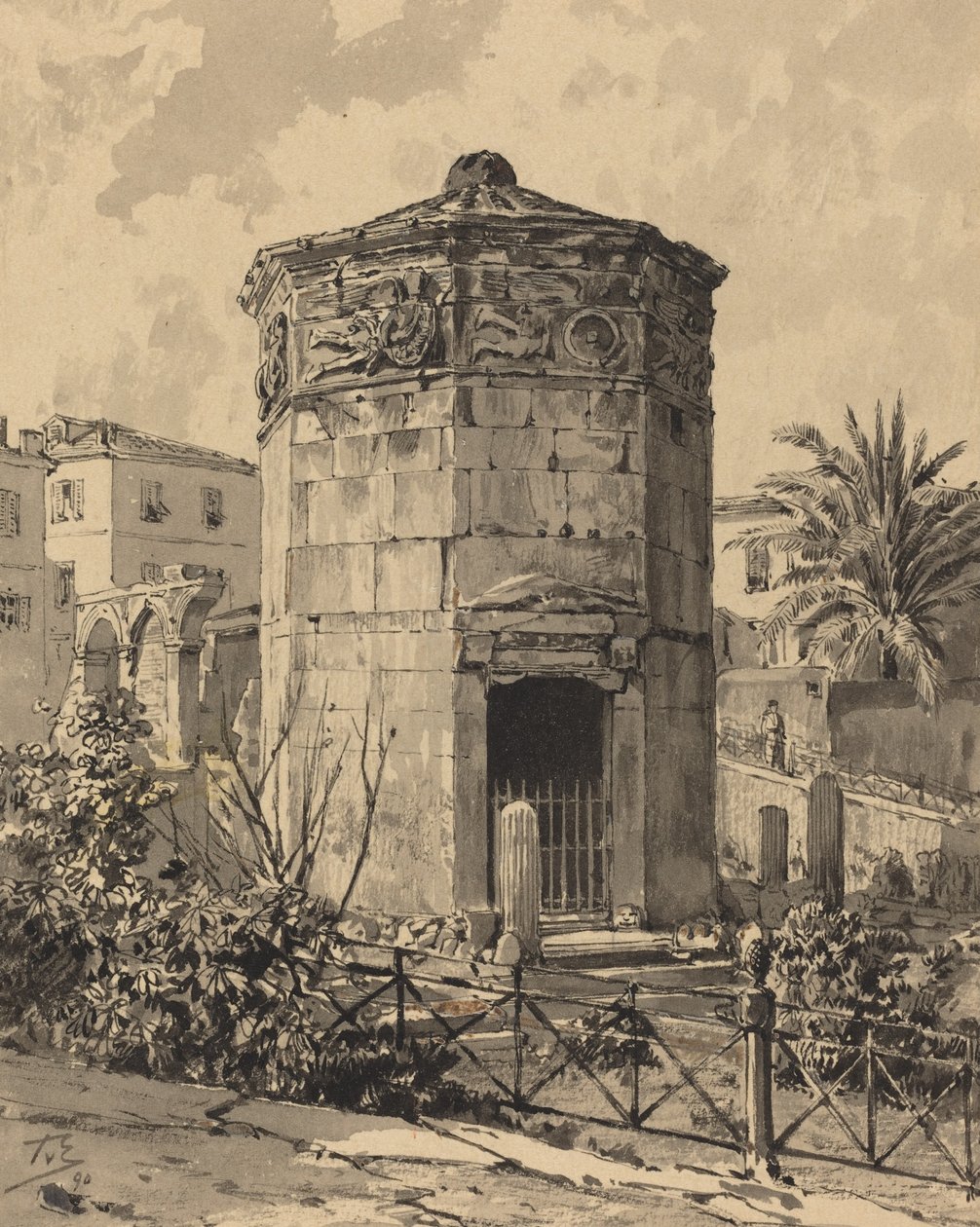Vindarnas torn, 1890. av Themistocles von Eckenbrecher