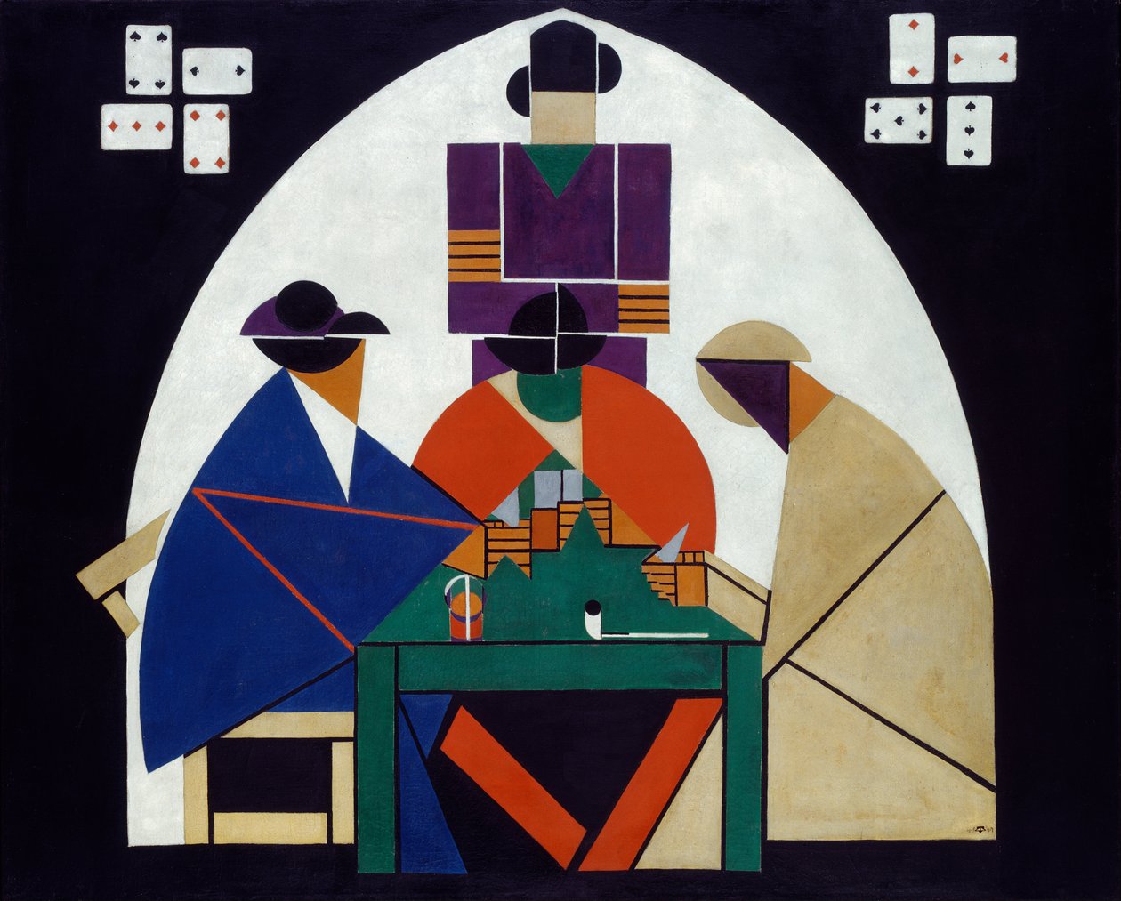 Kortspelare av Theo van Doesburg