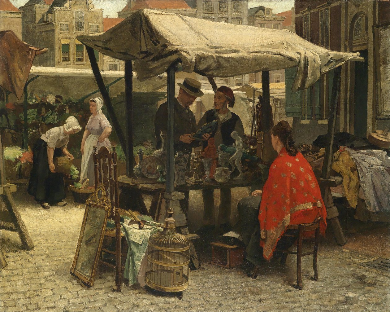 Am Trödelmarkt av Theo Mesker