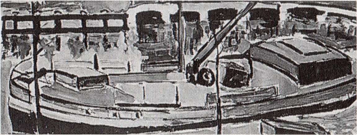 Boat in a Canal  av Theo van Doesburg