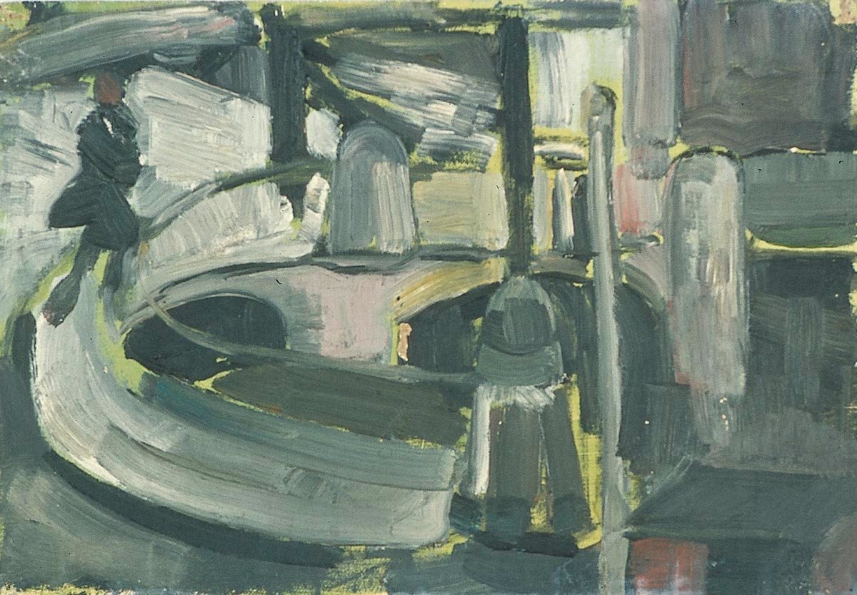 Figure on the Blauwpoortsbrug  av Theo van Doesburg