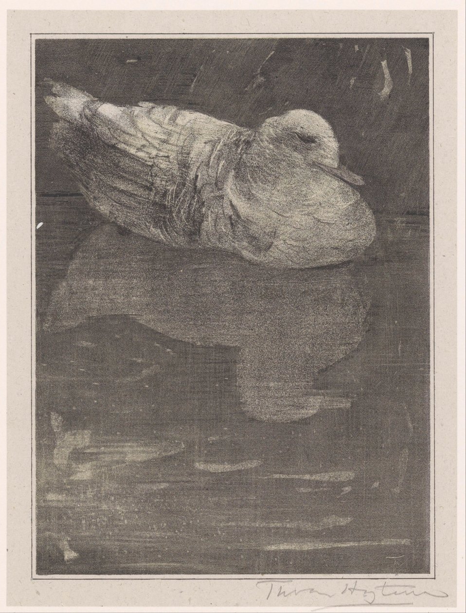 flytande anka av Theo van Hoytema (signed by artist)