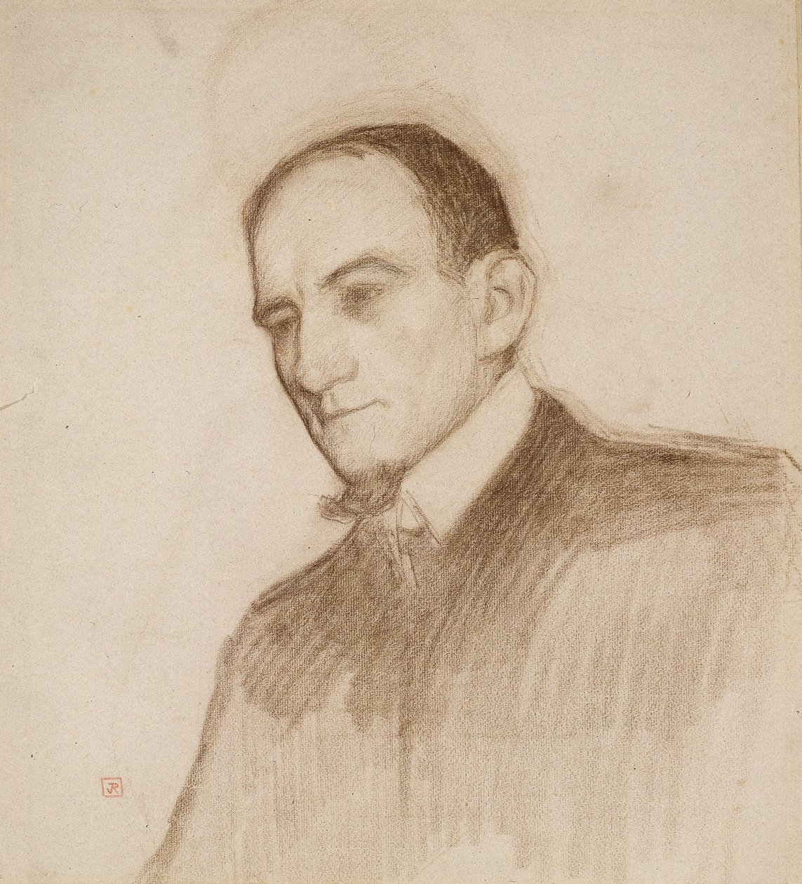 Porträtt av Félix Fénéon av Théo van Rysselberghe