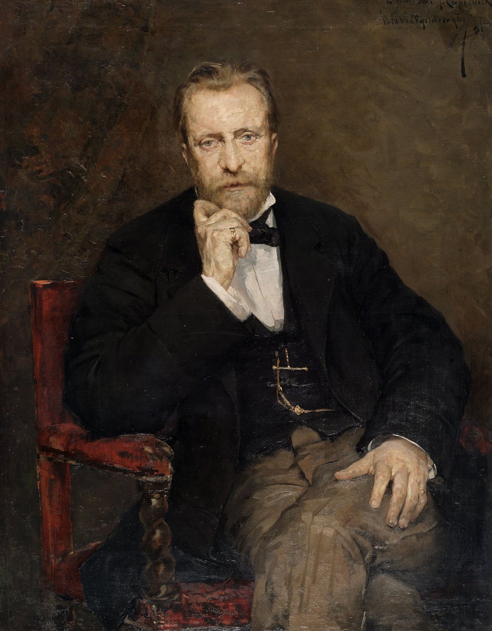 Porträtt av konstnären Jean Capeinick av Théo van Rysselberghe