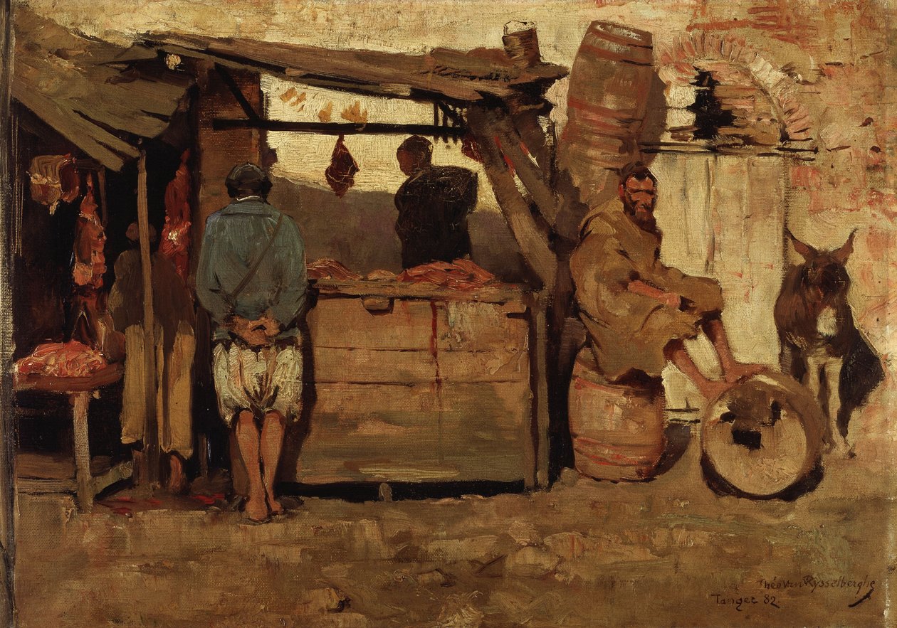 Slakteri i Tanger av Théo van Rysselberghe