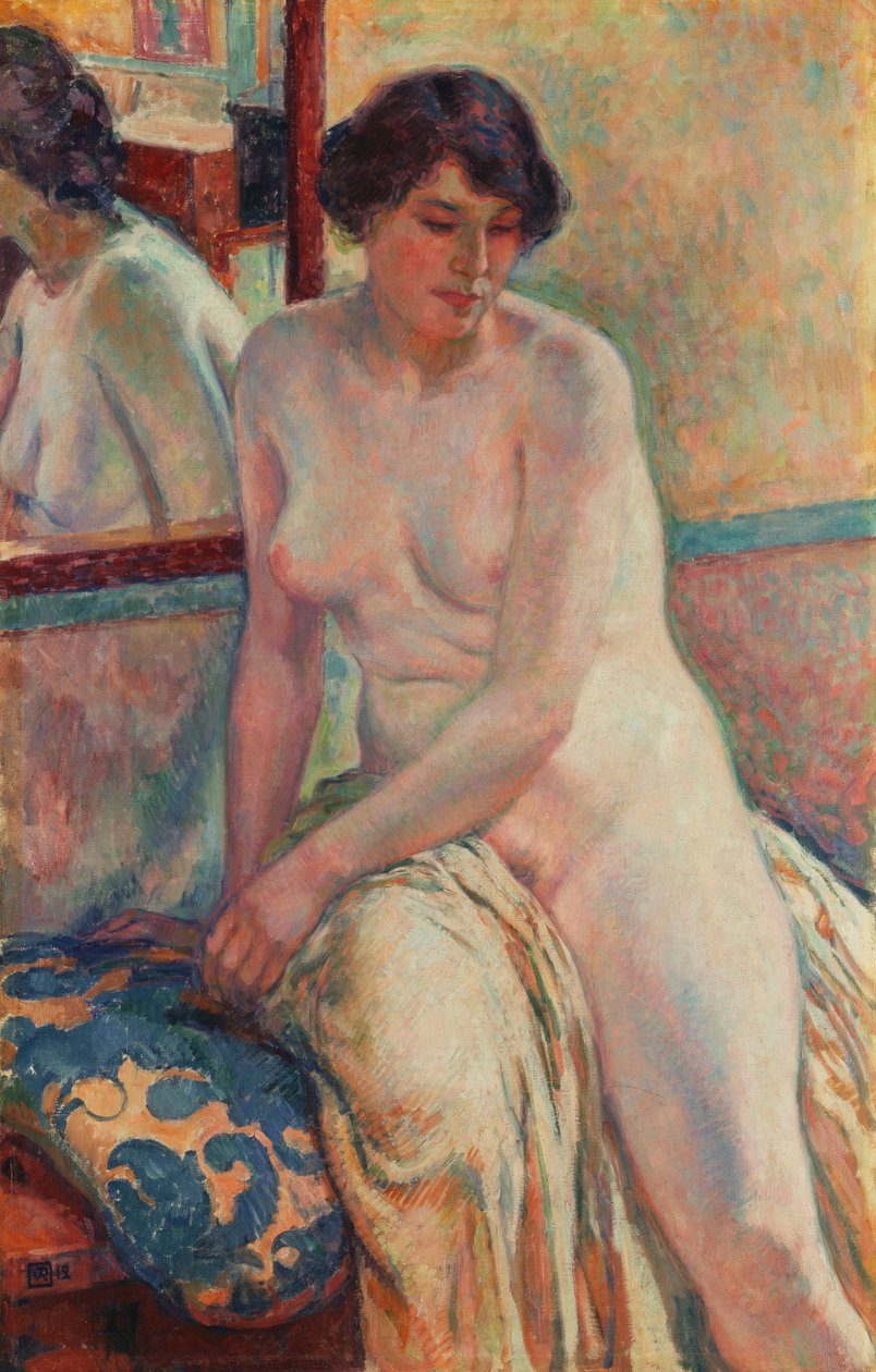 Modellens vila, 1912 av Théo van Rysselberghe