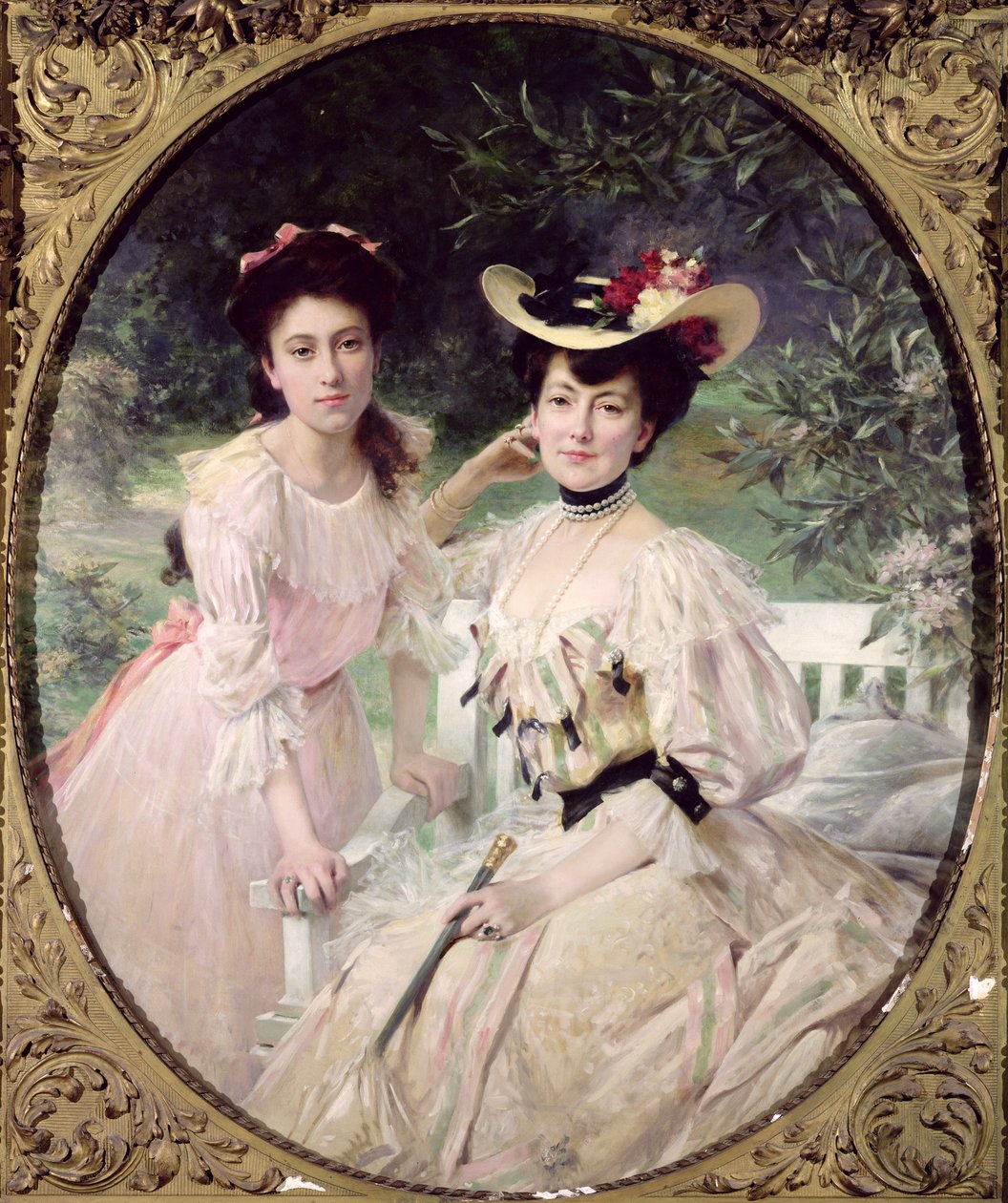 Madame Collas och hennes dotter, Giselle, 1903 av Theobald Chartran