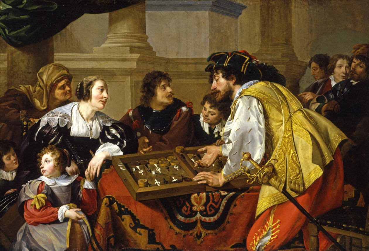 Backgammonspelarna av Theodoor Rombouts