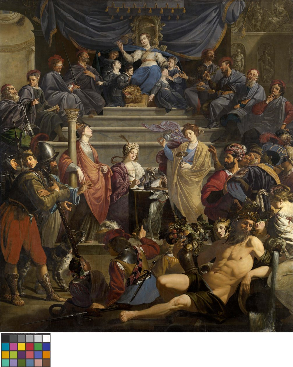 Allegori över den andra rådsherrekretsen i "Gedele av Theodoor Rombouts