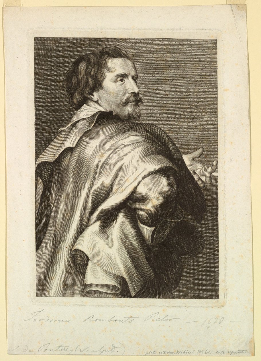 Porträtt av Theodore Rombouts av Theodoor Rombouts
