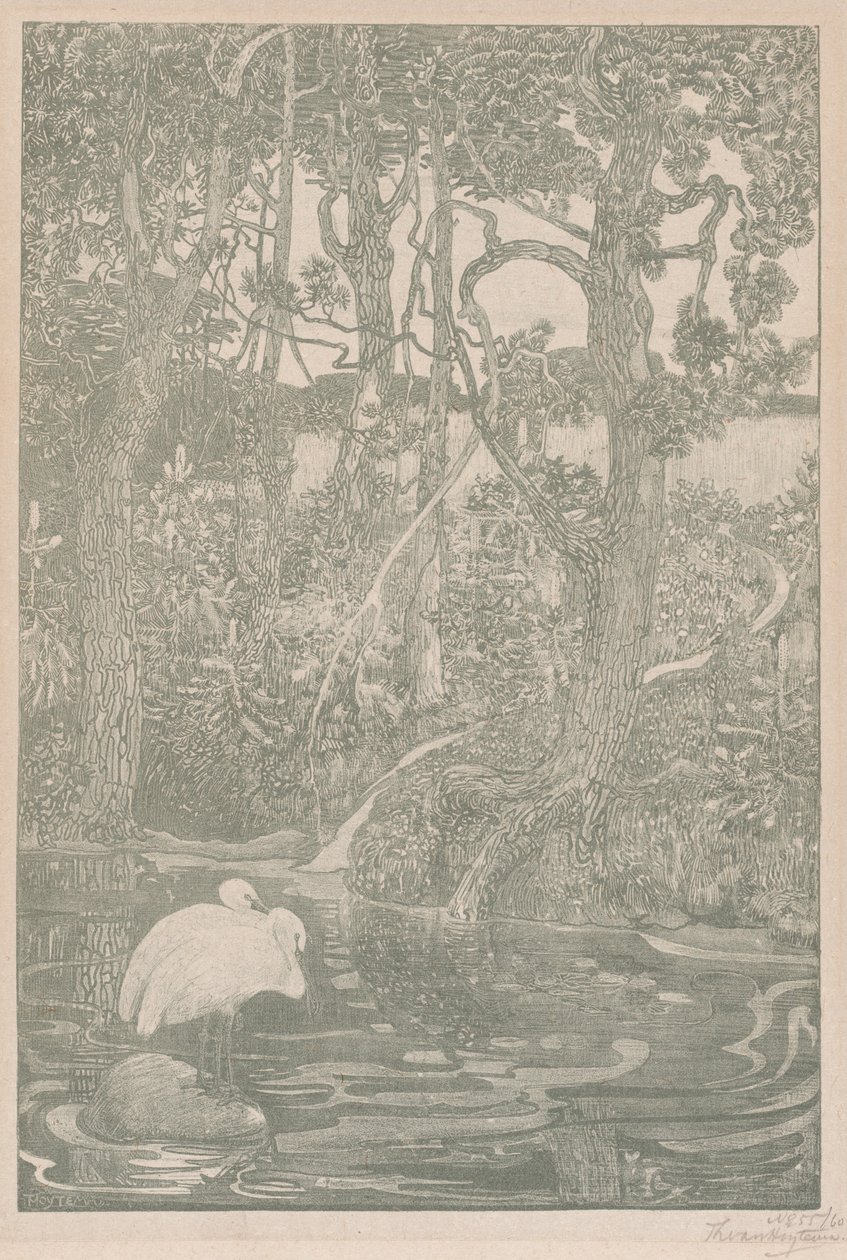 Bosidylle (Woodland Idyll) av Theodoor van Hoijtema