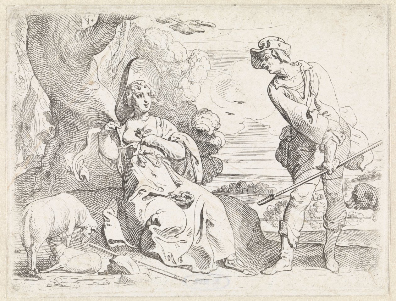 Herde och Herdinna av Theodoor van Thulden