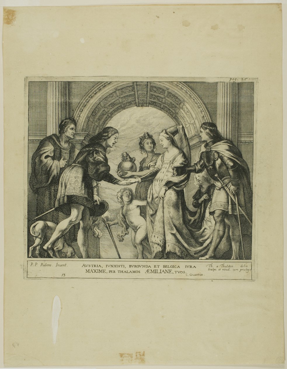 Maximilian av Österrikes äktenskap med Maria av Burgund av Theodoor van Thulden