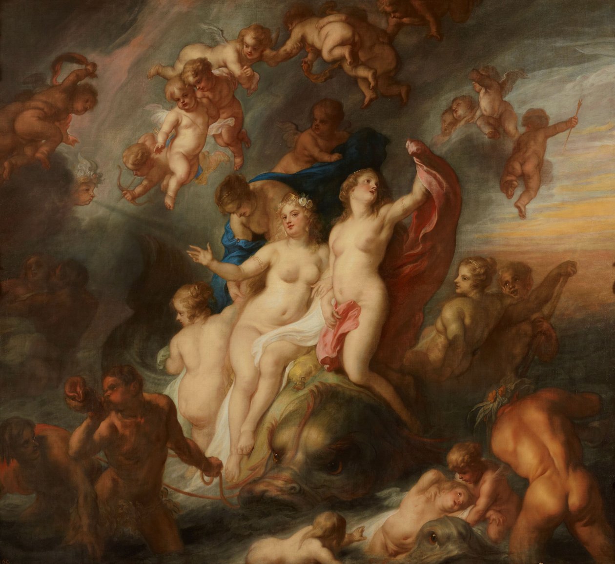 Triumph der Galatea av Theodoor van Thulden