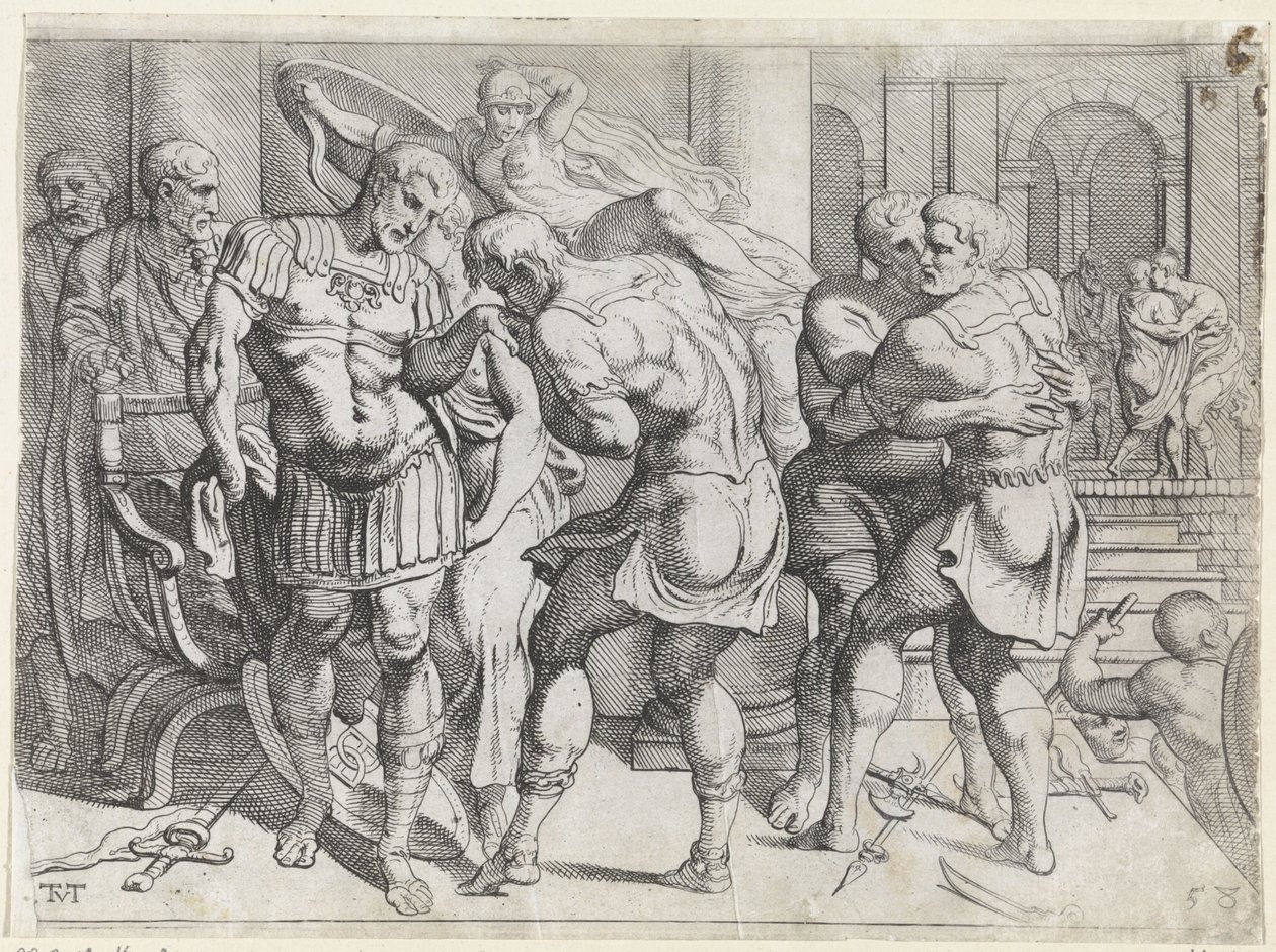 Försoning mellan Odysseus och Ithacan-rebellerna The Labours of Odysseus (serietitel) av Theodoor van Thulden