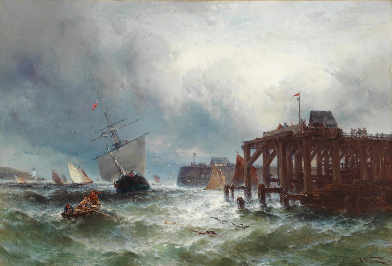 Stormig sjö av Theodore Weber