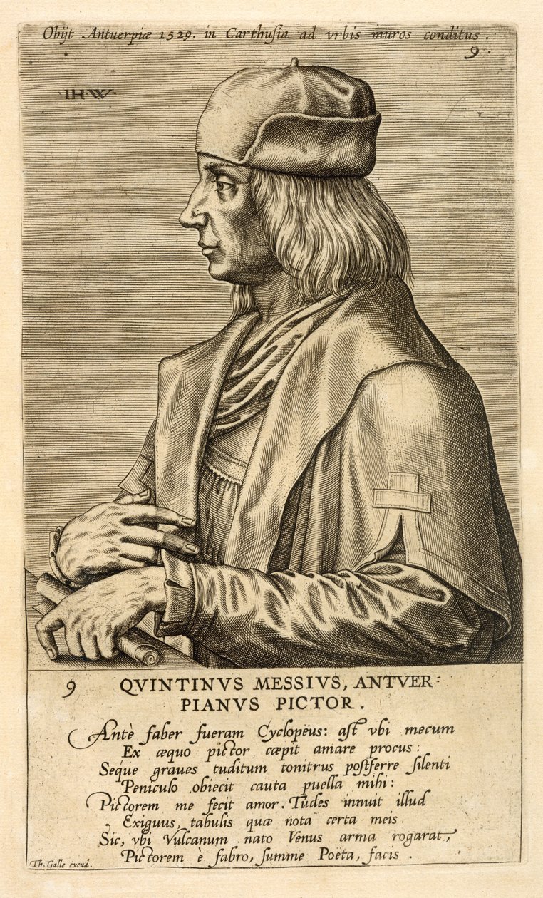Porträtt av Quentin Messys av Theodor Galle