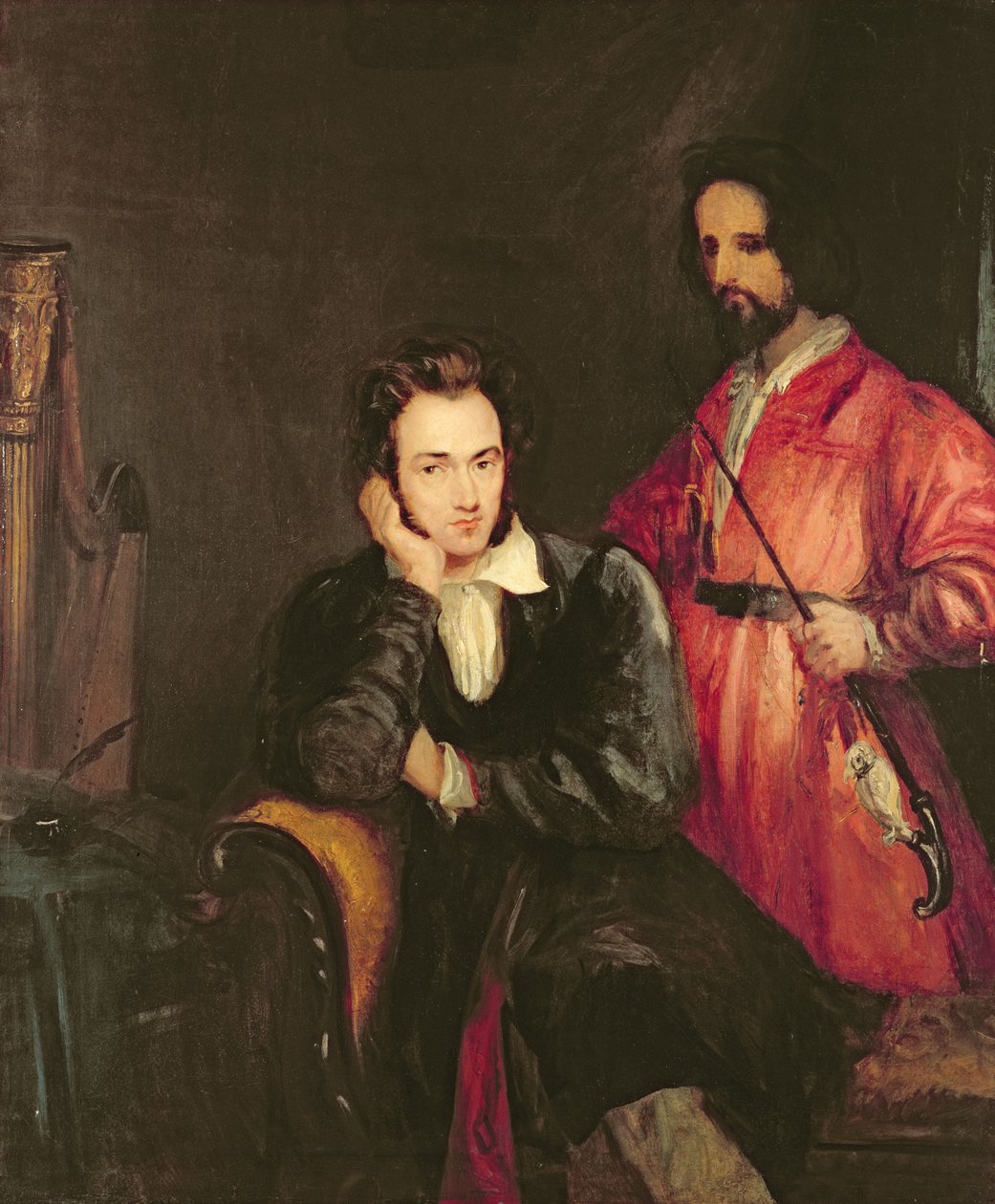 Porträtt av Gustavus von Holst med sin bror Theodore av Theodor M. von Holst