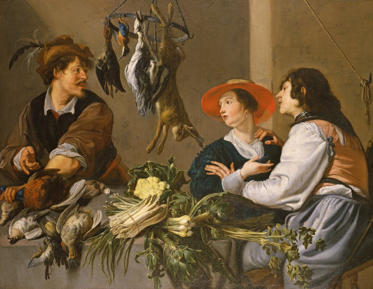 Försäljare av vilt och grönsaker av Theodor Rombouts
