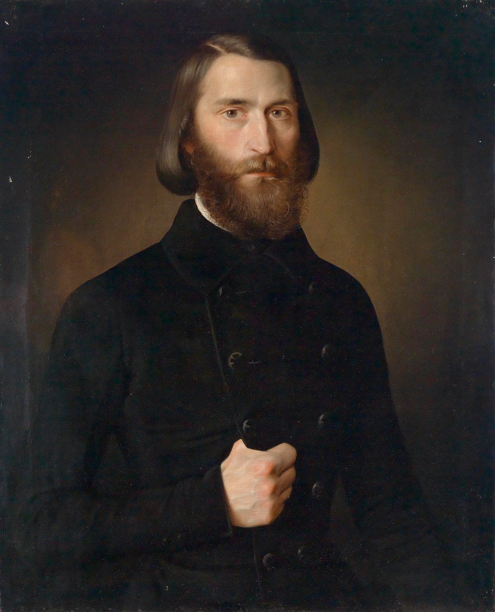 Porträtt av teologen Carl Scholl av Theodor Schultz